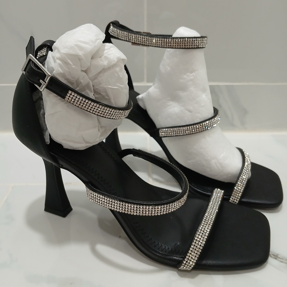 Nordstrom Rack BP. Jessa Ankle Strap Sandal Size 8.0 Rhinestones NWT - Picture 3 of 14